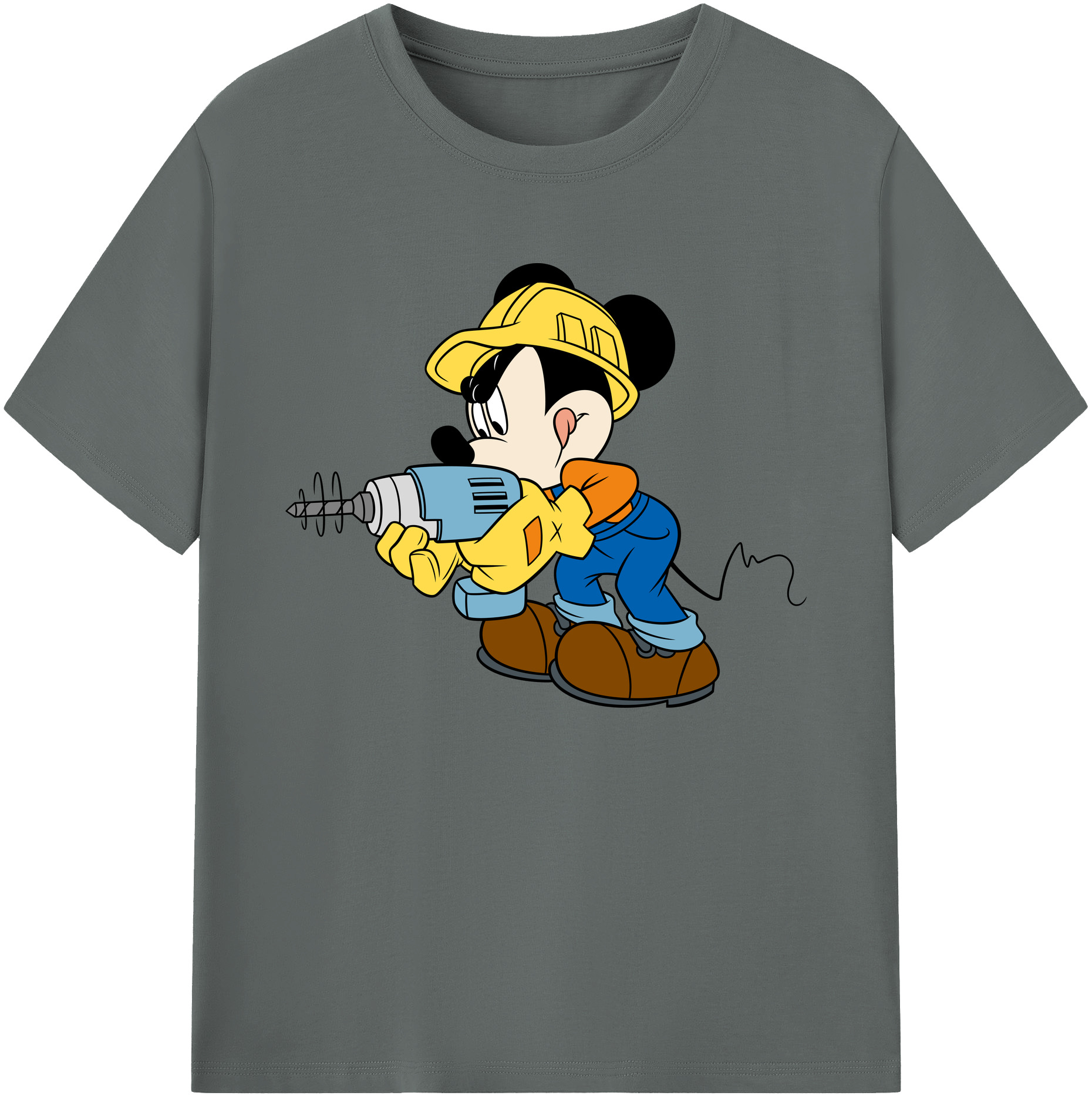 ミッキーマウス Mickey Mouse 綿100％ メンズ半袖Tシャツ｜肌触りやわらか＆通気性